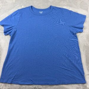 Old Navy Everywear Plain Blue Short Sleeve Tee Shirt Women's XL